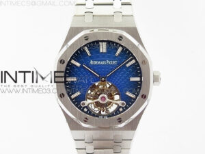 Royal Oak 41mm Tourbillon SS R8 Best Edition Blue Dial on SS Bracelet