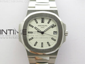 Nautilus Jumbo 5711 Super Replication PPF V4 1:1 Best Edition White Textured Dial on SS Bracelet PPF324
