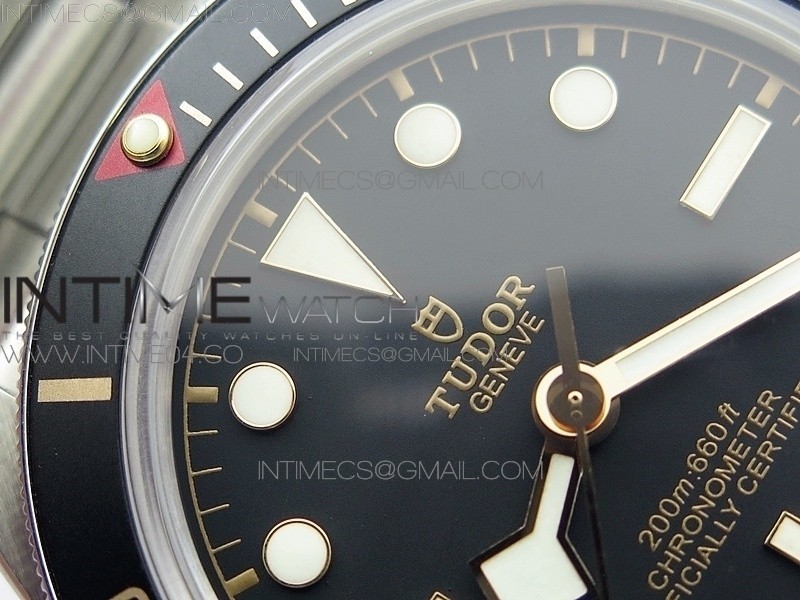 Heritage Black Bay FIFTY EIGHT 39mm SS V2 ZF 1:1 Best Edition Black Bezel on SS Bracelet A2824 - Image 8
