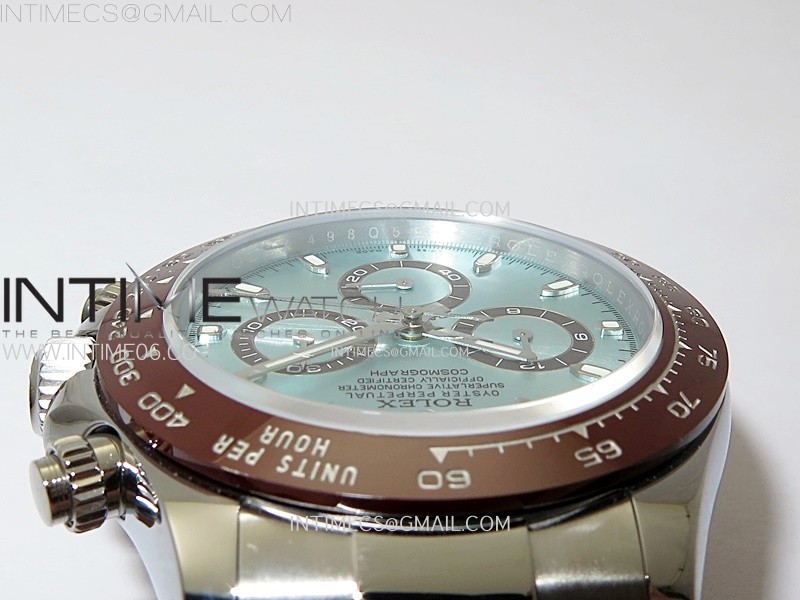 DAYTONA 116506 QF 1:1 BEST EDITION ICE BLUE DIAL LUME MARKERS ON SS BRACELET SH4130 V3 - Image 8