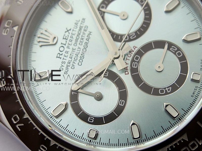 DAYTONA 116506 QF 1:1 BEST EDITION ICE BLUE DIAL LUME MARKERS ON SS BRACELET SH4130 V3 - Image 6