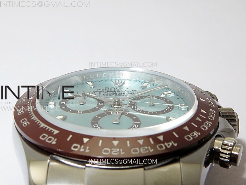DAYTONA 116506 QF 1:1 BEST EDITION ICE BLUE DIAL LUME MARKERS ON SS BRACELET SH4130 V3 - Image 9
