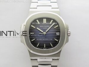 Nautilus 5711/1A-010 PPF 1:1 Best Edition Blue Textured Dial on SS Bracelet Super Clone 26-330 V5