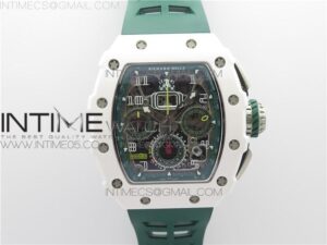 RM011 REAL WHITE CERAMIC CHRONOGRAPH