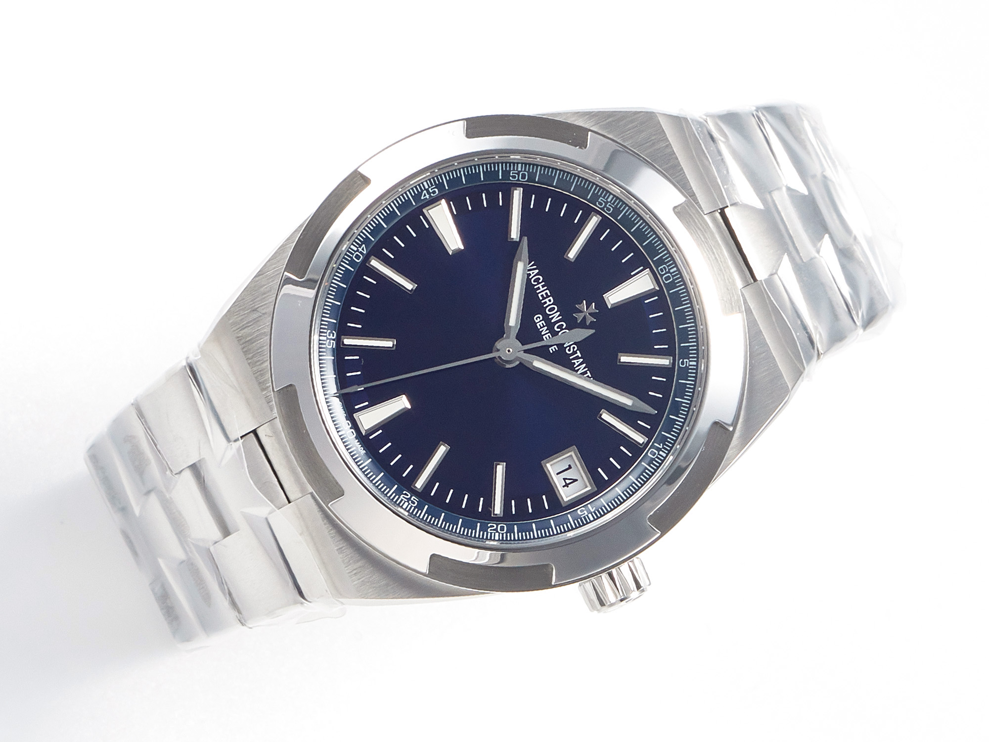 Overseas 4500V SS ZF 1:1 Best Edition Blue Dial on SS Bracelet A5100 - Image 5