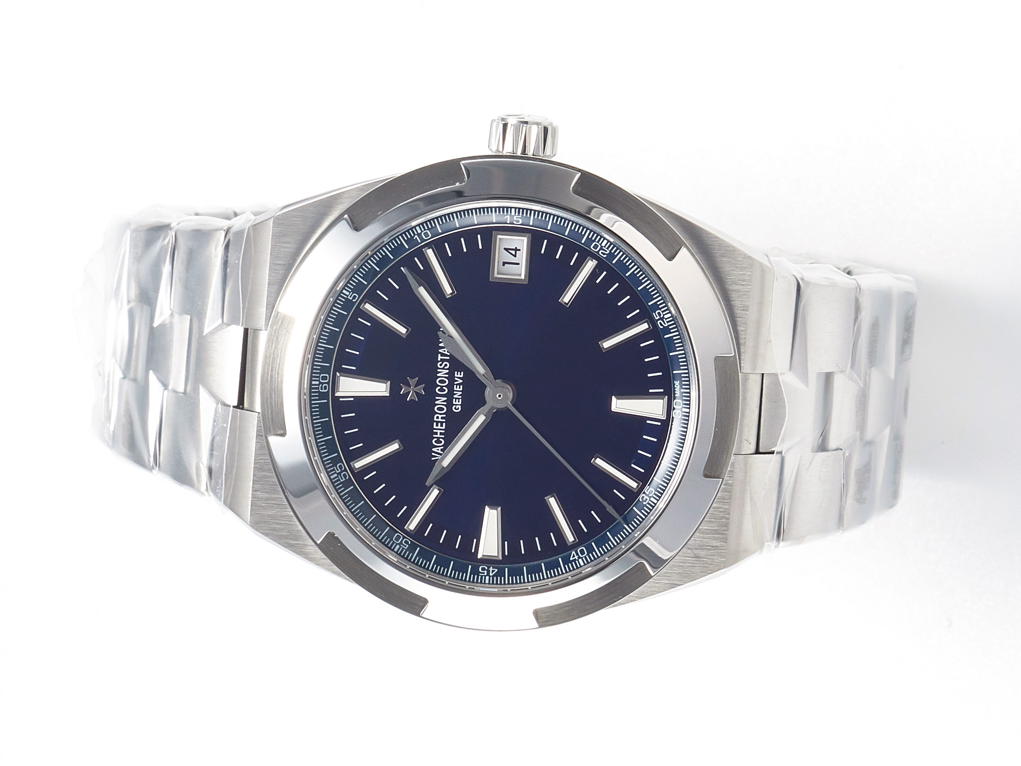 Overseas 4500V SS ZF 1:1 Best Edition Blue Dial on SS Bracelet A5100 - Image 6