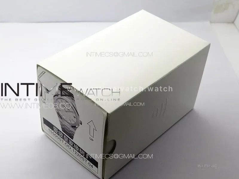 Royal Oak 41mm 15500 SS ZF 1:1 Best Edition White Textured Dial on SS Bracelet A4302 Super Clone V3