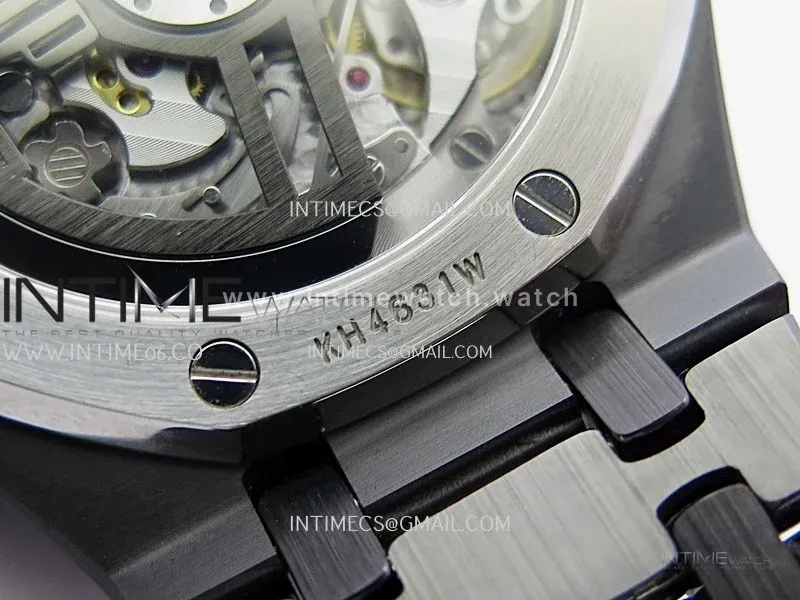 Royal Oak Chrono 26240 Black Ceramic V2 ZF 1:1 Best Edition Black Dial On Ceramic Bracelet Super Clone SA4401 (Free Sprung)