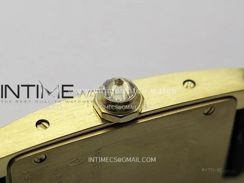 Tank WSTA0016 19mm YG/Diamond Bezel 8848F Best Edition Silver Dial on Black Leather Strap Ronda Quartz