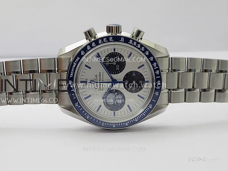 Speedmaster Professional "Silver Snoopy Award" 50th Anniversary N1F 1:1 Best Edition A3861 on Style02 Bracelet