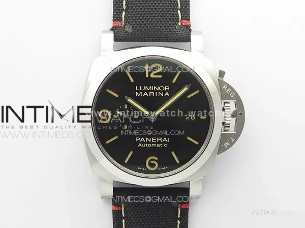 PAM1025 V TTF 1:1 Best Edition Dark Black Dial on Black Nylon Strap P9010