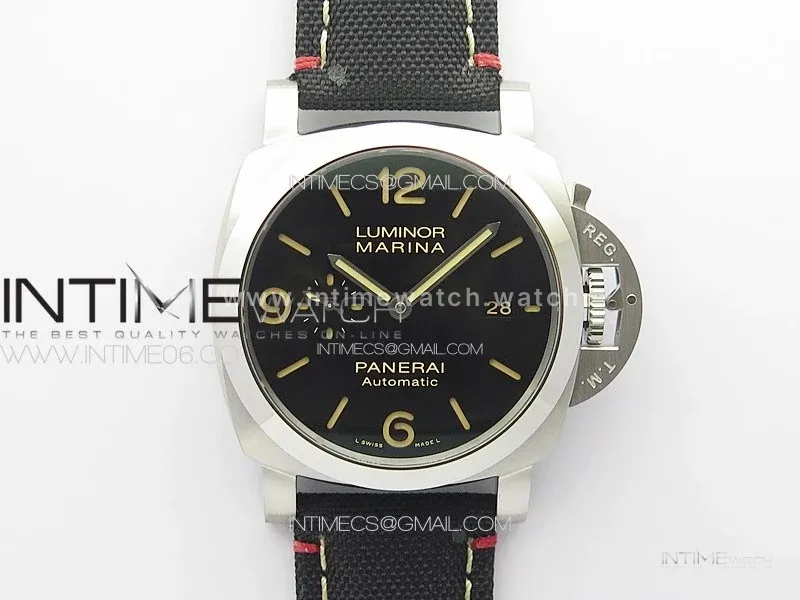 PAM1025 V TTF 1:1 Best Edition Dark Black Dial on Black Nylon Strap P9010