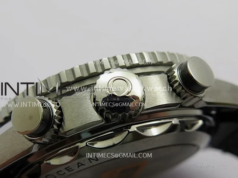 Planet Ocean Master Chronometer Black Ceramic Bezel SS VRF 1:1 Best Edition Black Dial On Black Gummy Strap A9900