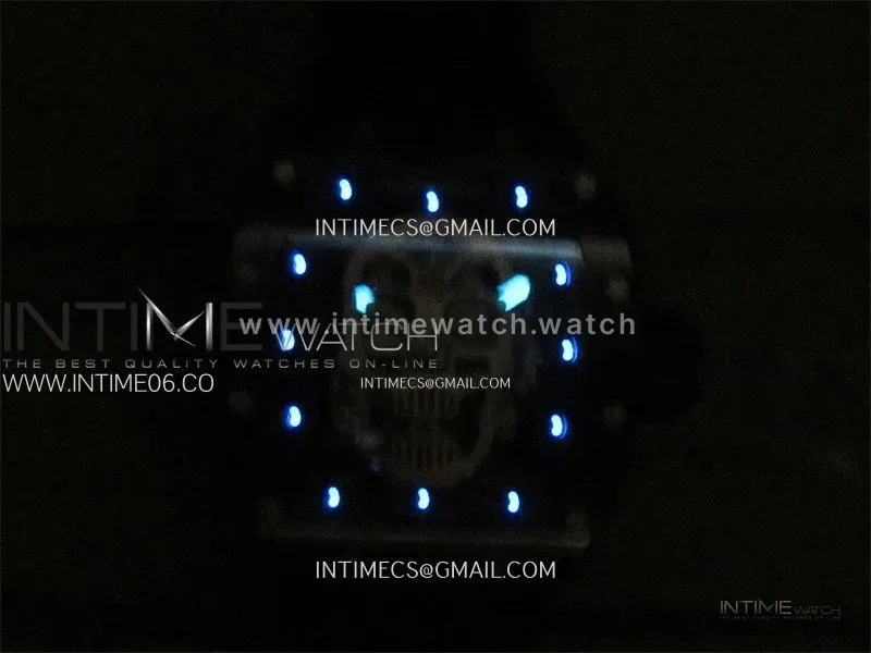 RM052 Skull Black Ceramic Real Tourbillon YSF 1:1 Best Edition Skull Dial on Black Rubber Strap