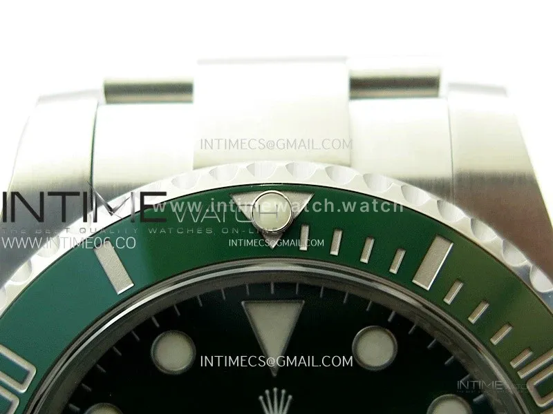 Submariner 116610 LV Green Ceramic C+F 904L 1:1 Best Edition on SS Bracelet VR3135