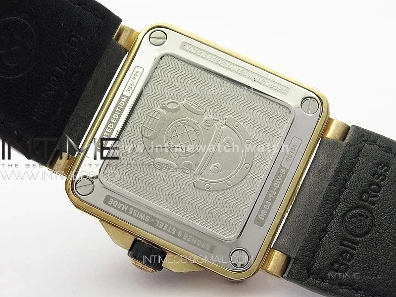 BR 03-92 Diver Bronze B12 1:1 Best Edition Brown Dial on Brown Leather Strap A2824 (Free Rubber Strap)
