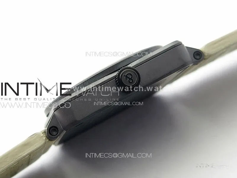 BR 03-92 Real Ceramic 1:1 Best Edition White Dial Black Markers on Brown Leather Strap MIYOTA 9015