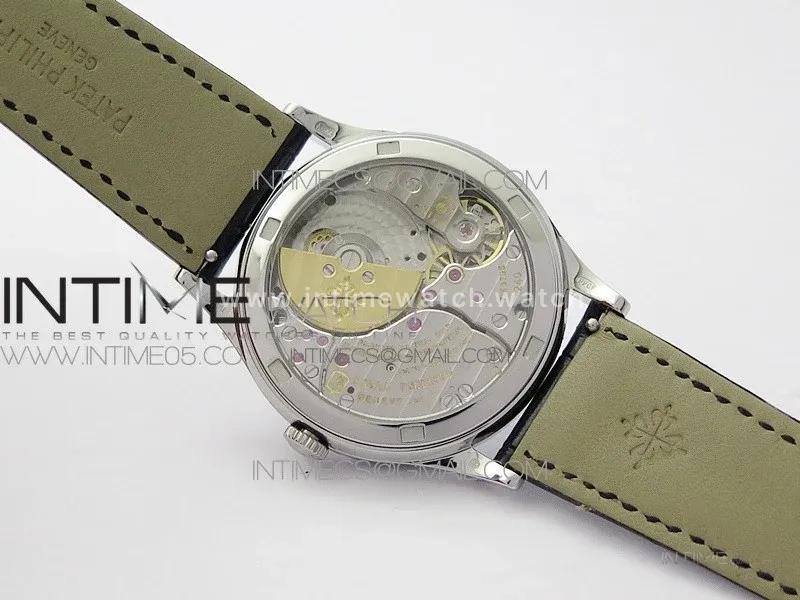 Classic 5077P-102 SS Case FLF Best Edition Real Enamel Dial 4 Black Leather strap Cal.240
