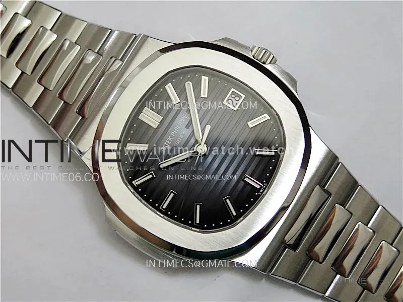 Nautilus 5811/1G PPF 1:1 Best Edition Blue Textured Dial on SS Bracelet Asian Super Clone Cal.26-330CS
