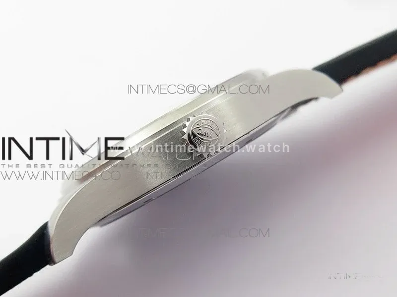 Mark XVIII IW327001 SS M+F 1:1 Best Edition Black Dial on Black Leather Strap A2892 (Free Nylon Strap)