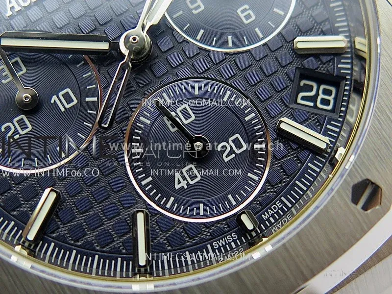 Royal Oak Chrono 26240 SS V2 DDF 1:1 Best Edition Blue Dial On SS Bracelet Super Clone DD4401