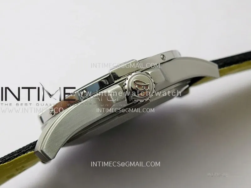 Avenger Chronometer 44mm SS B50 Best Version Green Dial On Black Leather Strap A2836