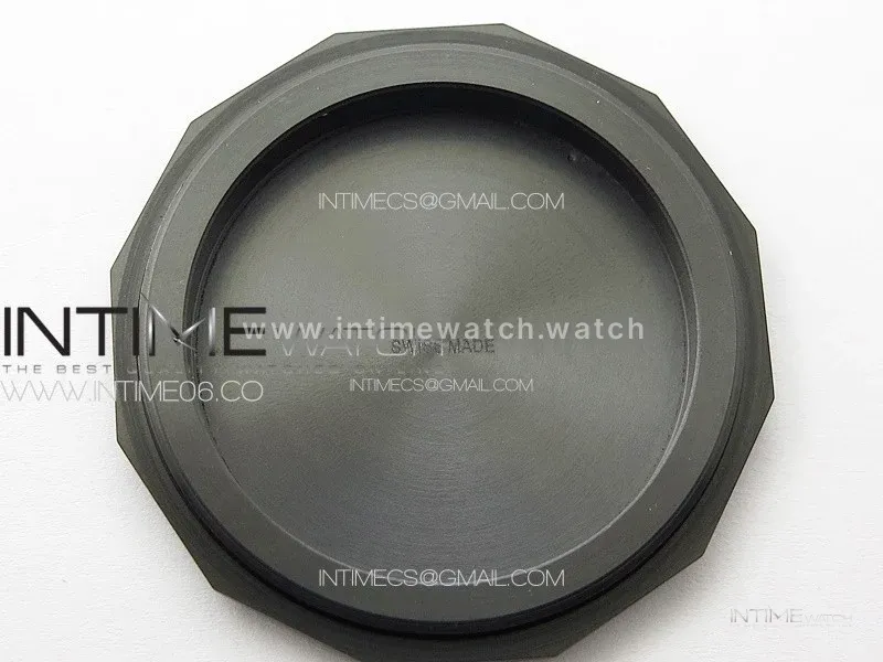 PAM1122 SS/DLC TTF 1:1 Best Edition Gray Dial on Black/Blue Leather Strap P9010