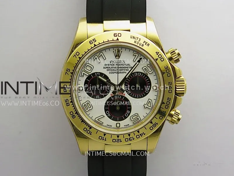 Daytona 116518 Gain Weight V11 QF 1:1 Best Edition White Dial Numeral Maker On Oysterflex Strap SH4130