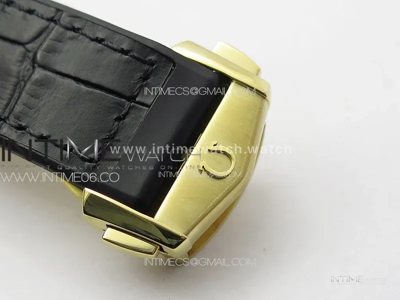Constellation 41mm YG/Black Ceramic Bezel VSF 1:1 Best Edition Black Dial on Black Gummy Strap A8900