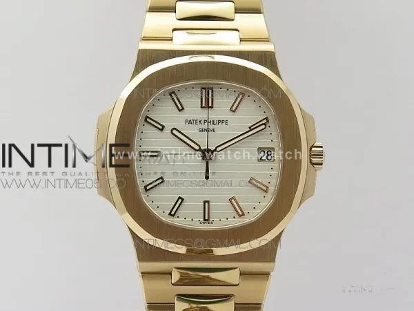 Nautilus 5711/1R PPF V4 1:1 Best Edition White Textured Dial on RG Bracelet 324CS