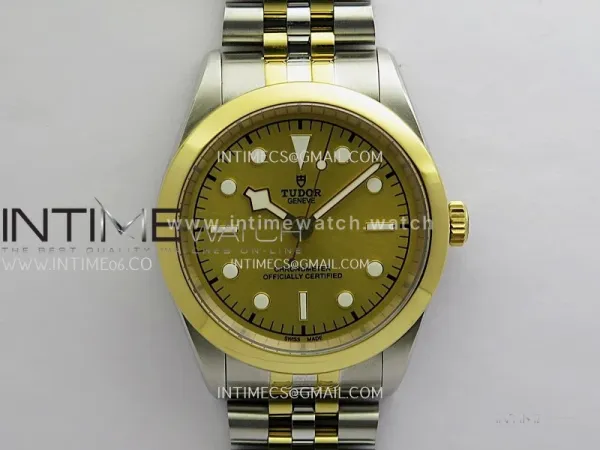 Black Bay 41mm SS/YG HTF 1:1 Best Edition Gold Dial On SS/YG Jubilee Bracelet Asian 5601