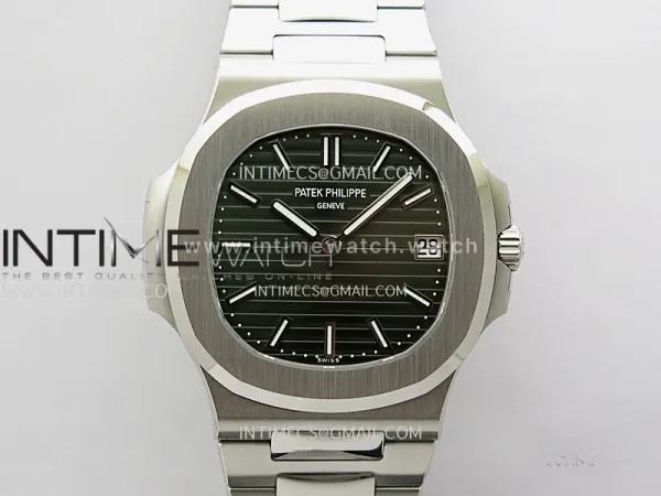 Nautilus 5711/1A SS DDF 1:1 Best Edition Green Textured Dial On SS Bracelet Super Clone 330