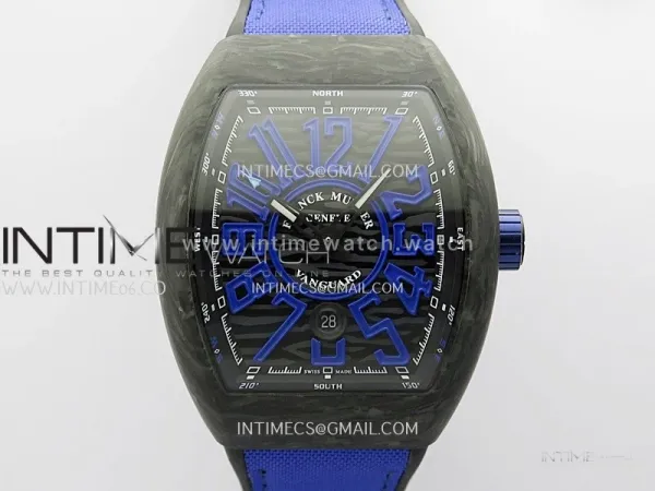 Vanguard Racing Carbon V45 Purple ABF Best Edition On Purple Nylon Strap A2824
