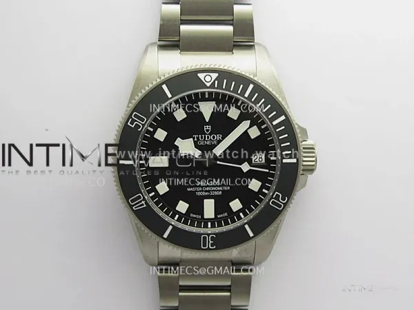 Pelagos M2543C1A 43mm Black Ceramic Ti V2 ZF 1:1 Best Edition Black Dial On Titanium Bracelet A2824