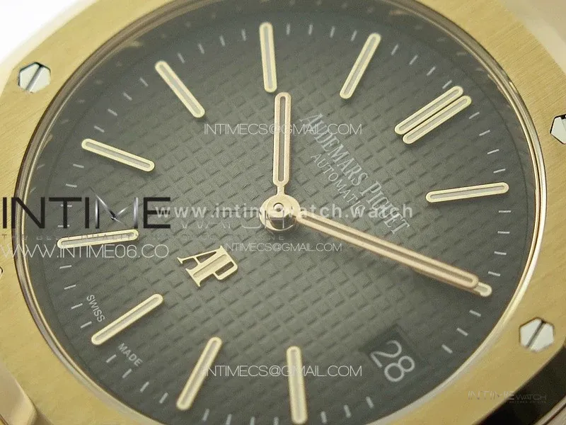 Royal Oak 16202OR 39mm Grey Dial in Rose Gold