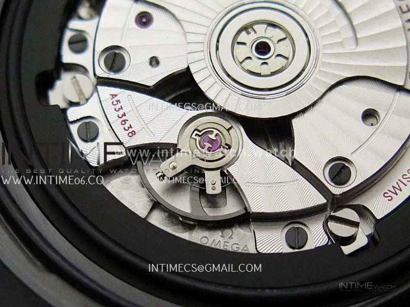 Seamaster Diver 300M Black Ceramic/DLC ORF 1:1 Best Edition Black Dial On Black Rubber Strap Super Clone Asian 8806