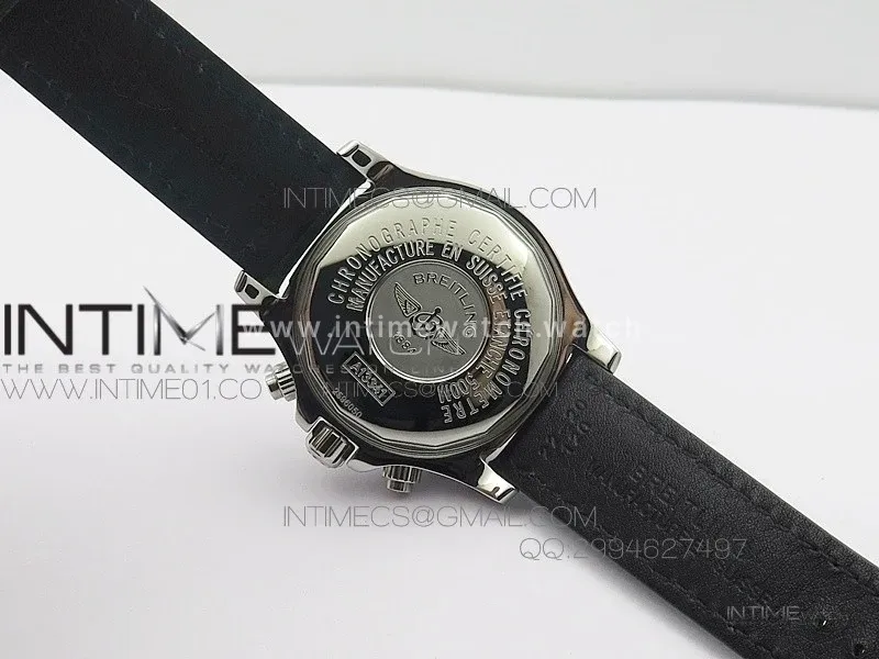 SuperOcan SteelFish SS White Dial on Green Leather Strap A7750