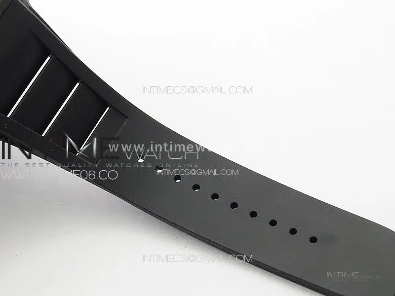 RM035-02 Forged Carbon Case KUF Best Edition Red Crown on Black Rubber Strap MIYOTA8215