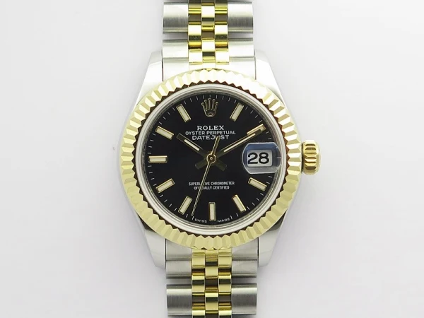 Datejust 28mm 279173 SS/YG BP Best Edition Black Sticks Markers Dial on SS/YG Jubilee Bracelet ETA2671