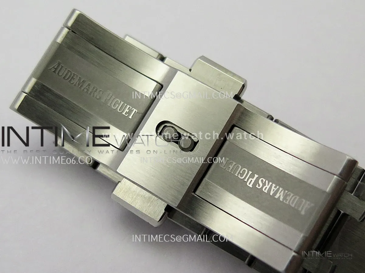 Royal Oak 41mm 15510 SS JF 1:1 Best Edition Silver Dial On SS Bracelet Super Clone DD4302 (Free Sprung Look)