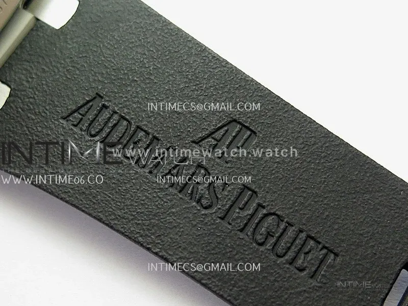 Royal Oak Offshore 44mm SS TKF 1:1 Best Edition Black Dial On Black Rubber Strap A3126
