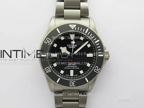 Pelagos M25407N-0001 39mm Black Ceramic Ti V2 ZF 1:1 Best Edition Black Dial on Titanium Bracelet A2824