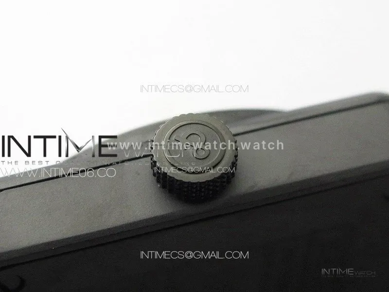 BR 03-92 Real Ceramic 1:1 Best Edition Black Dial Green Markers on Brown Leather Strap MIYOTA 9015