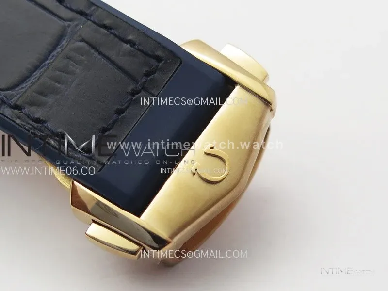 Constellation 41mm Blue Ceramic Bezel RG VSF 1:1 Best Edition Blue Dial on Blue Gummy Strap A8900