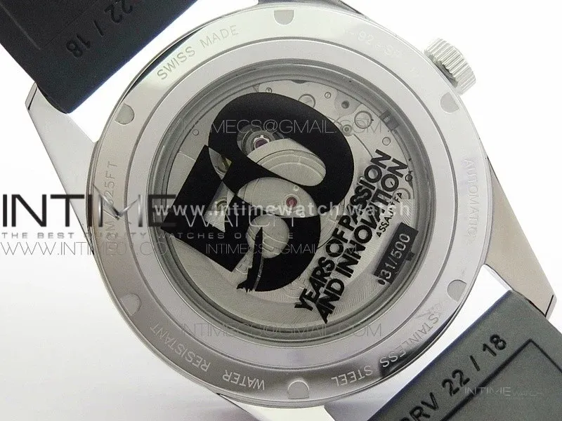 Vintage BR123 50 Years SS Brown Dial on Black Rubber Strap MIYOTA 9015