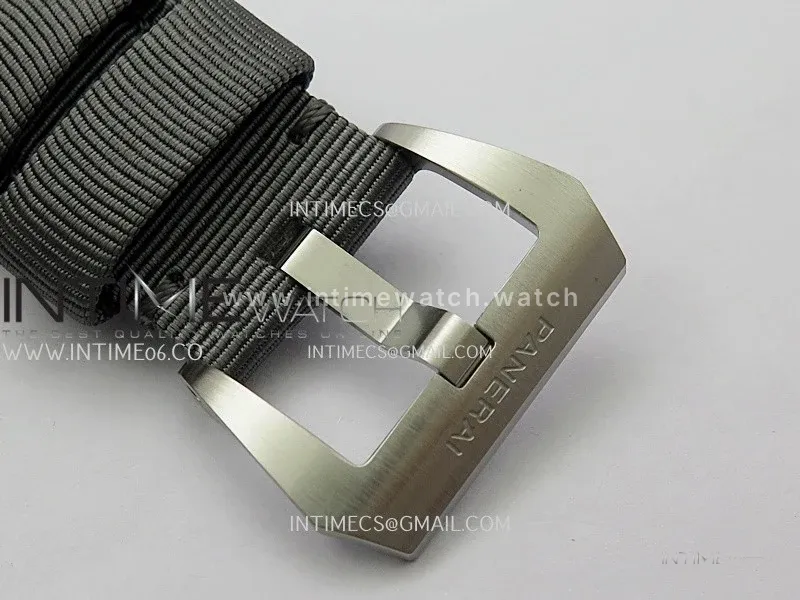 PAM1358 44mm VSF 1:1 Best Edition Black Dial On Gray Nylon Strap P.9010 Super Clone