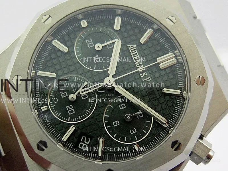 Royal Oak Chrono 26240 SS V2 DDF 1:1 Best Edition Green Dial On SS Bracelet Super Clone DD4401