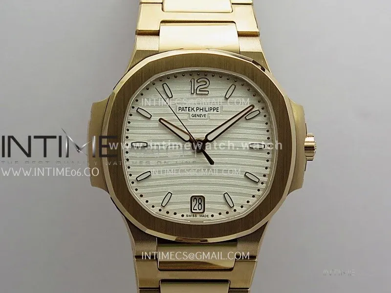 Nautilus 7118 Ladies RG DDF 1:1 Best Edition Silver Dial On RG Bracelet Super Clone DD324