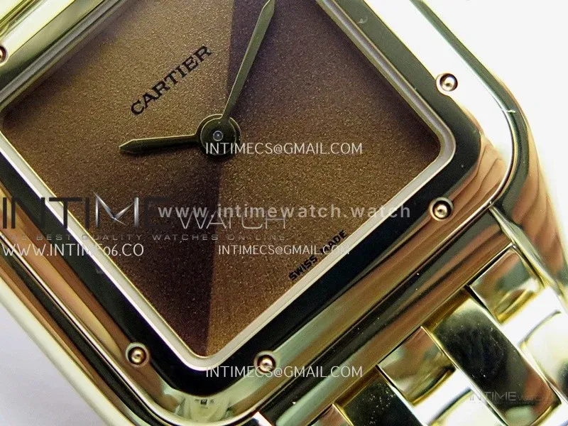 Panthère Secrete Ladies 22mm YG BBA 1:1 Best Edition Brown Ombre Dial On YG Bracelet Ronda Quartz