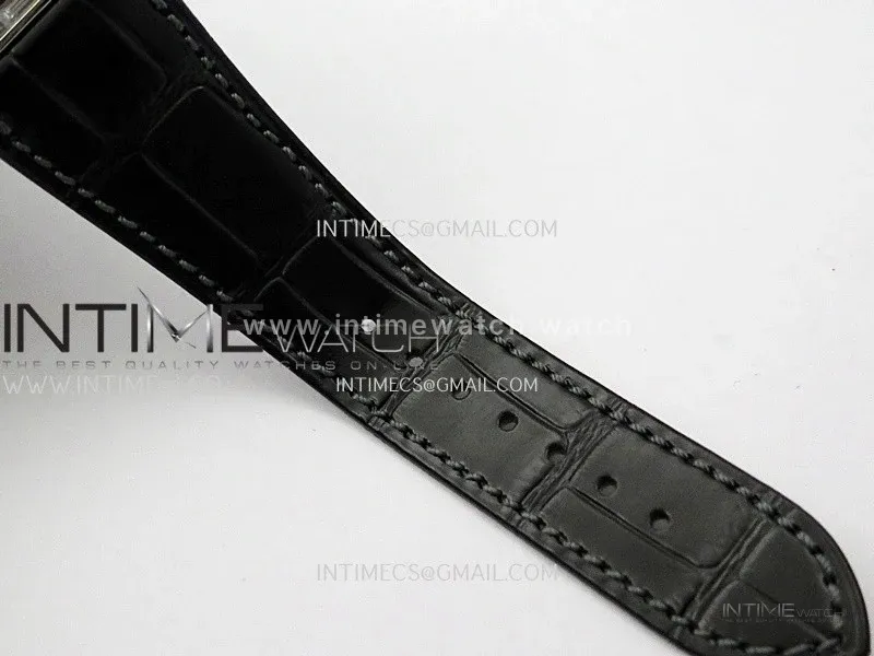 Nautilus 5724G SS/T Diamonds PPF 1:1 Best Edition Blue Dial on Black Leather Strap A240 Super Clone